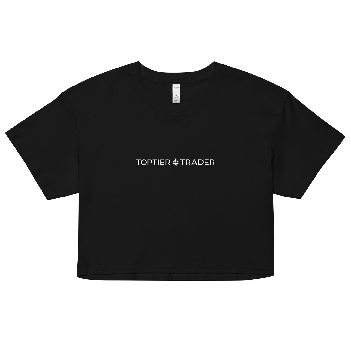 TopTier Trader Premium Black crop top