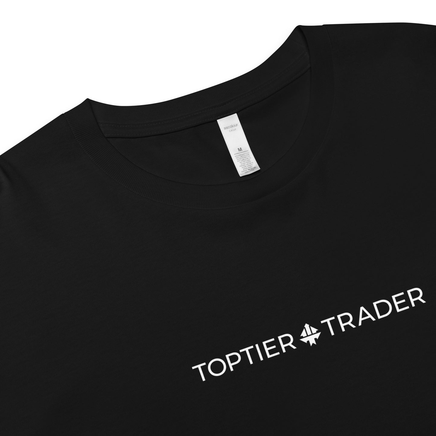 TopTier Trader Premium Black crop top